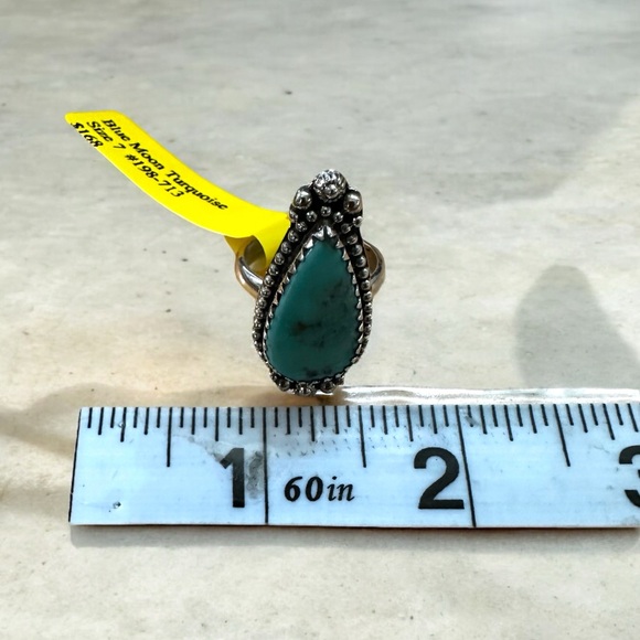 Blue Moon Turquoise Sterling Silver Ring - Picture 7 of 12